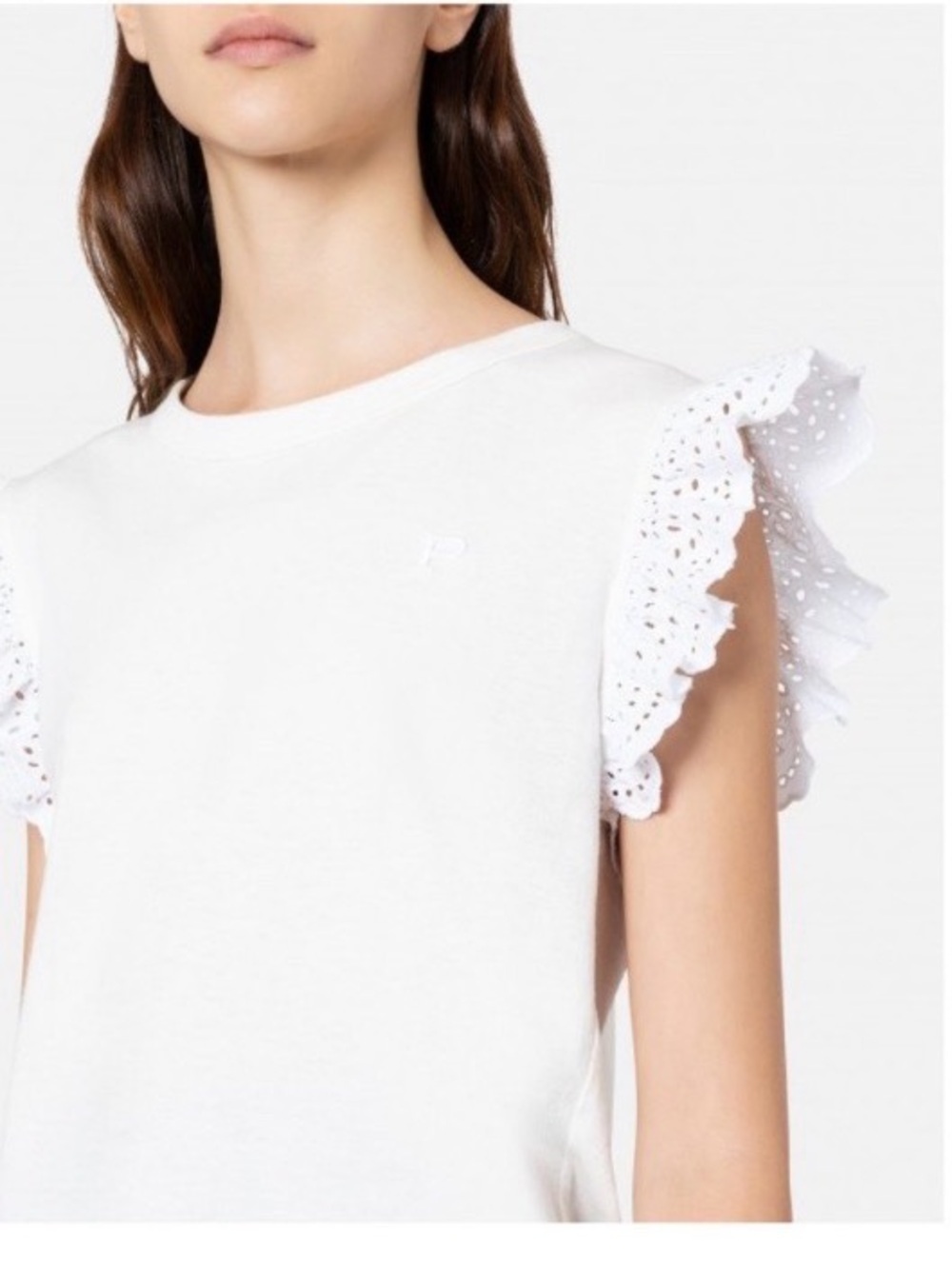 Philosophy Ladies Sleeveless T-Shirt Ruffle
Shoulder-Size 3X